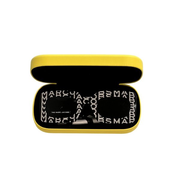 Marc Jacobs Black Sunglasses with Yellow Case - Picture 1 of 6